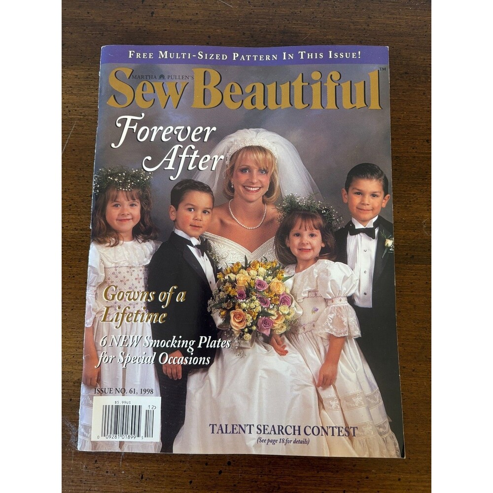 Sew Beautiful Magazine Heirloom Sewing Smocking Doll Dress Free Pattern 1998